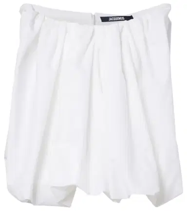 Jacquemus Lavande gathered off-shoulder cotton-blend top | Thumbnail 1 Jacquemus Lavande gathered off-shoulder cotton-blend top | Thumbnail 1
