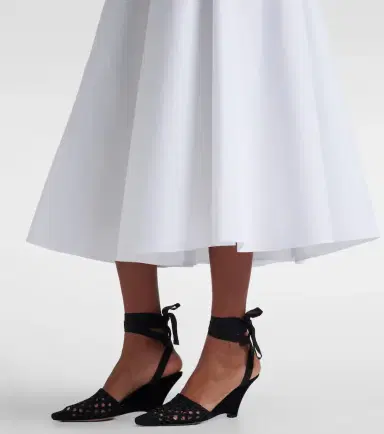 Jacquemus Triangle cotton-blend midi skirt | Thumbnail 3 Jacquemus Triangle cotton-blend midi skirt | Thumbnail 3