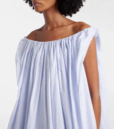 Jacquemus Lavande gathered striped midi dress | Thumbnail 2 Jacquemus Lavande gathered striped midi dress | Thumbnail 2