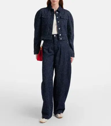 Jacquemus Ovalo de-Nîmes embroidered denim jacket | Thumbnail 2 Jacquemus Ovalo de-Nîmes embroidered denim jacket | Thumbnail 2