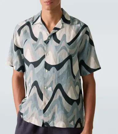 Frescobol Carioca Roberto printed linen bowling shirt | Thumbnail 2 Frescobol Carioca Roberto printed linen bowling shirt | Thumbnail 2