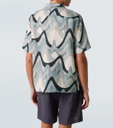 Frescobol Carioca Roberto printed linen bowling shirt | Thumbnail 4 Frescobol Carioca Roberto printed linen bowling shirt | Thumbnail 4