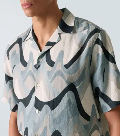 Frescobol Carioca Roberto printed linen bowling shirt | Thumbnail 6 Frescobol Carioca Roberto printed linen bowling shirt | Thumbnail 6
