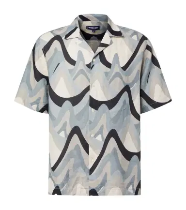 Frescobol Carioca Roberto printed linen bowling shirt | Thumbnail 1 Frescobol Carioca Roberto printed linen bowling shirt | Thumbnail 1