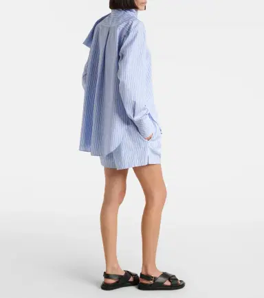 Plan C Striped cotton shorts | Thumbnail 3 Plan C Striped cotton shorts | Thumbnail 3