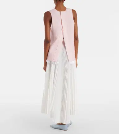 Plan C Plissé asymmetric muslin maxi skirt | Thumbnail 4 Plan C Plissé asymmetric muslin maxi skirt | Thumbnail 4