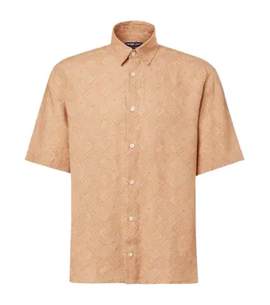 Frescobol Carioca Castro printed linen bowling shirt | Thumbnail 1 Frescobol Carioca Castro printed linen bowling shirt | Thumbnail 1