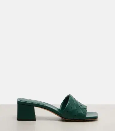 Bottega Veneta Parco Intrecciato leather mules | Thumbnail 3 Bottega Veneta Parco Intrecciato leather mules | Thumbnail 3