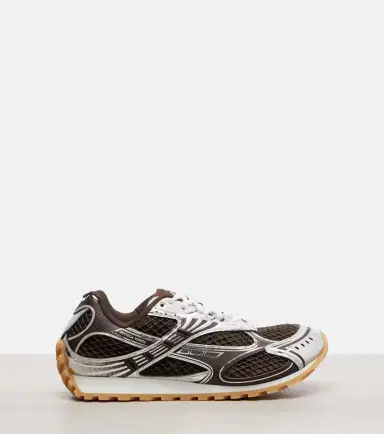 Bottega Veneta Orbit leather-trimmed sneakers | Thumbnail 3 Bottega Veneta Orbit leather-trimmed sneakers | Thumbnail 3