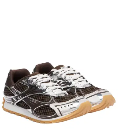 Bottega Veneta Orbit leather-trimmed sneakers | Thumbnail 1 Bottega Veneta Orbit leather-trimmed sneakers | Thumbnail 1