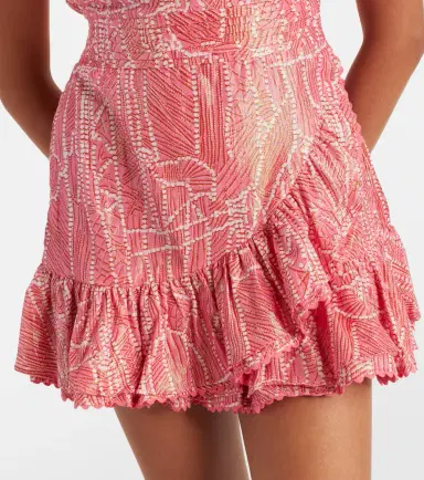 Poupette St Barth Corinne cotton-blend lamé minidress | Thumbnail 2 Poupette St Barth Corinne cotton-blend lamé minidress | Thumbnail 2