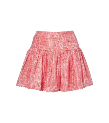 Poupette St Barth Colleen printed cotton-blend lamé miniskirt | Thumbnail 1 Poupette St Barth Colleen printed cotton-blend lamé miniskirt | Thumbnail 1