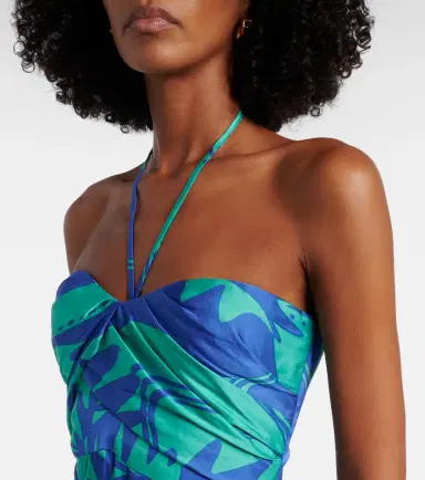 Poupette St Barth Collina printed strapless midi dress | Thumbnail 2 Poupette St Barth Collina printed strapless midi dress | Thumbnail 2