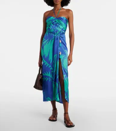 Poupette St Barth Collina printed strapless midi dress | Thumbnail 4 Poupette St Barth Collina printed strapless midi dress | Thumbnail 4