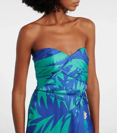 Poupette St Barth Collina printed strapless midi dress | Thumbnail 7 Poupette St Barth Collina printed strapless midi dress | Thumbnail 7