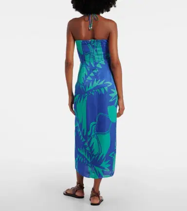 Poupette St Barth Collina printed strapless midi dress | Thumbnail 8 Poupette St Barth Collina printed strapless midi dress | Thumbnail 8