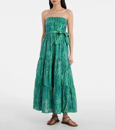 Poupette St Barth Thelma printed cotton-blend maxi dress | Thumbnail 5 Poupette St Barth Thelma printed cotton-blend maxi dress | Thumbnail 5