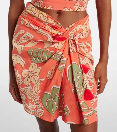 Poupette St Barth Tilda gathered printed cotton miniskirt | Thumbnail 3 Poupette St Barth Tilda gathered printed cotton miniskirt | Thumbnail 3