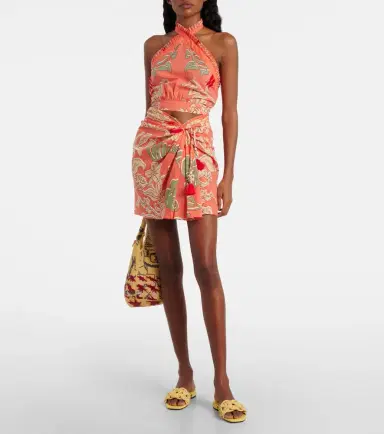 Poupette St Barth Tilda gathered printed cotton miniskirt | Thumbnail 4 Poupette St Barth Tilda gathered printed cotton miniskirt | Thumbnail 4