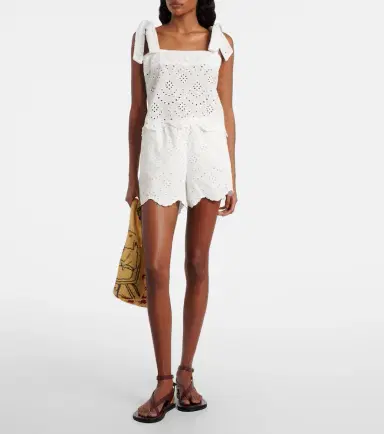 Poupette St Barth Noa broderie anglaise cotton top | Thumbnail 4 Poupette St Barth Noa broderie anglaise cotton top | Thumbnail 4