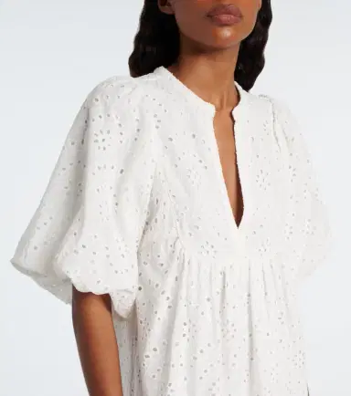 Poupette St Barth Cruz broderie anglaise cotton minidress | Thumbnail 4 Poupette St Barth Cruz broderie anglaise cotton minidress | Thumbnail 4