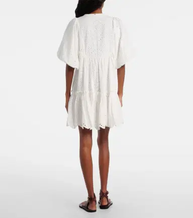 Poupette St Barth Cruz broderie anglaise cotton minidress | Thumbnail 5 Poupette St Barth Cruz broderie anglaise cotton minidress | Thumbnail 5