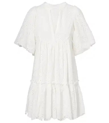 Poupette St Barth Cruz broderie anglaise cotton minidress | Thumbnail 1 Poupette St Barth Cruz broderie anglaise cotton minidress | Thumbnail 1