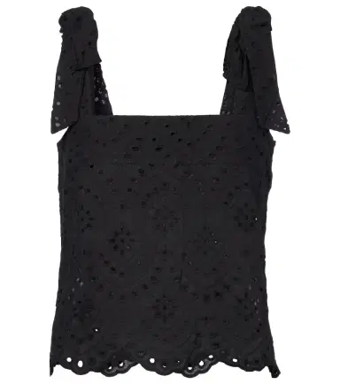 Poupette St Barth Noa broderie anglaise cotton top | Thumbnail 1 Poupette St Barth Noa broderie anglaise cotton top | Thumbnail 1