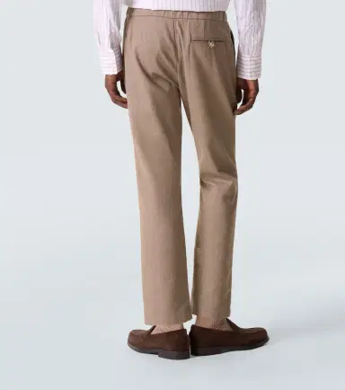 Frescobol Carioca Oscar herringbone cotton-blend straight pants | Thumbnail 3 Frescobol Carioca Oscar herringbone cotton-blend straight pants | Thumbnail 3