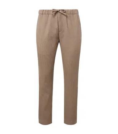 Frescobol Carioca Oscar herringbone cotton-blend straight pants | Thumbnail 1 Frescobol Carioca Oscar herringbone cotton-blend straight pants | Thumbnail 1