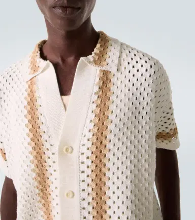Frescobol Carioca Pinto crochet cotton bowling shirt | Thumbnail 3 Frescobol Carioca Pinto crochet cotton bowling shirt | Thumbnail 3