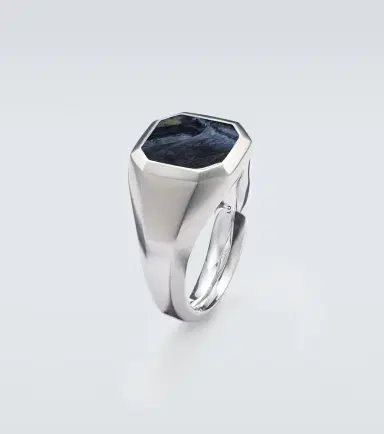 David Yurman Streamline sterling silver ring with pietersite | Thumbnail 2 David Yurman Streamline sterling silver ring with pietersite | Thumbnail 2