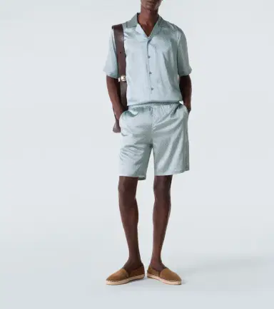 Frescobol Carioca Palma printed silk-blend shorts | Thumbnail 5 Frescobol Carioca Palma printed silk-blend shorts | Thumbnail 5