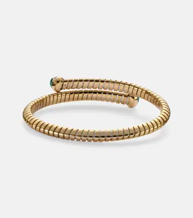 Marina B Trisolina Dolce 18kt gold bangle with emeralds and diamonds | Thumbnail 2 Marina B Trisolina Dolce 18kt gold bangle with emeralds and diamonds | Thumbnail 2