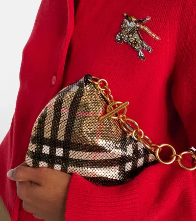 Burberry Medium Check shoulder bag | Thumbnail 6 Burberry Medium Check shoulder bag | Thumbnail 6