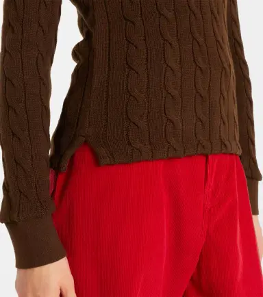 Polo Ralph Lauren Cable-knit cotton polo sweater | Thumbnail 2 Polo Ralph Lauren Cable-knit cotton polo sweater | Thumbnail 2