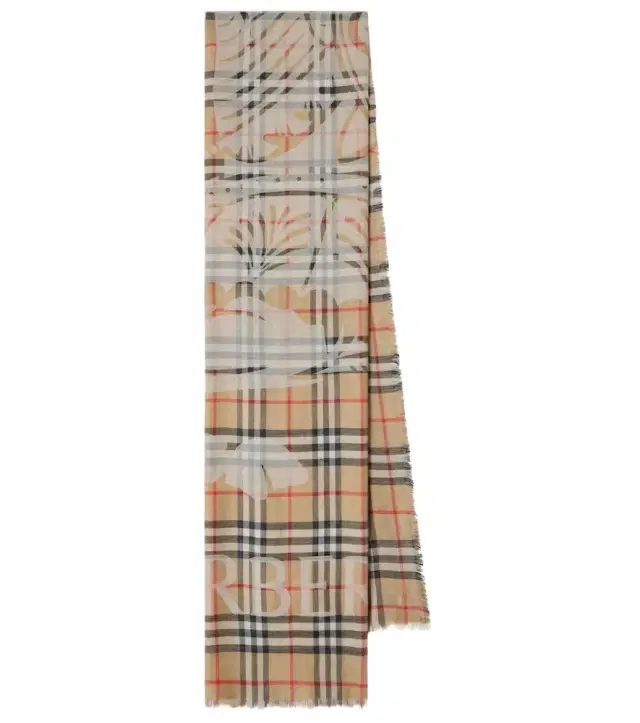 EKD Check wool and silk scarf EKD Check wool and silk scarf