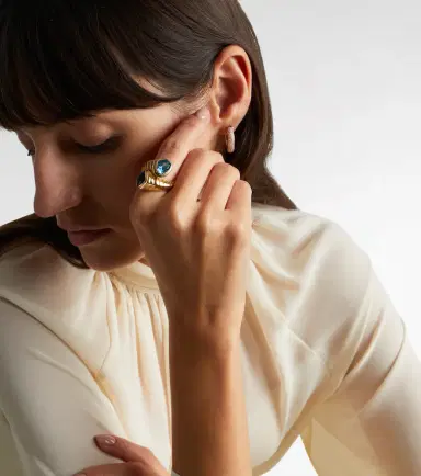 Marina B Toi Et Moi 18kt gold ring with topaz and tanzanite | Thumbnail 4 Marina B Toi Et Moi 18kt gold ring with topaz and tanzanite | Thumbnail 4