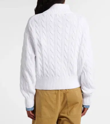 Polo Ralph Lauren Logo cable-knit cotton half-zip sweater | Thumbnail 6 Polo Ralph Lauren Logo cable-knit cotton half-zip sweater | Thumbnail 6