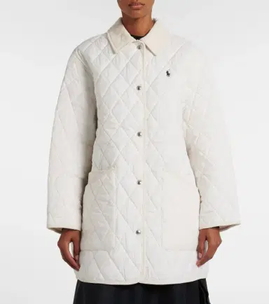 Polo Ralph Lauren Logo quilted corduroy-trimmed coat | Thumbnail 4 Polo Ralph Lauren Logo quilted corduroy-trimmed coat | Thumbnail 4