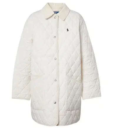 Polo Ralph Lauren Logo quilted corduroy-trimmed coat | Thumbnail 1 Polo Ralph Lauren Logo quilted corduroy-trimmed coat | Thumbnail 1