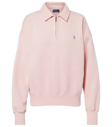 Polo Ralph Lauren Cotton-blend fleece half-zip sweatshirt | Thumbnail 1 Polo Ralph Lauren Cotton-blend fleece half-zip sweatshirt | Thumbnail 1