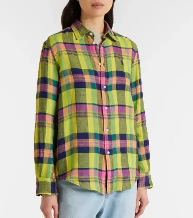 Polo Ralph Lauren Checked linen shirt | Thumbnail 2 Polo Ralph Lauren Checked linen shirt | Thumbnail 2