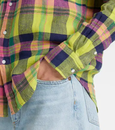Polo Ralph Lauren Checked linen shirt | Thumbnail 5 Polo Ralph Lauren Checked linen shirt | Thumbnail 5