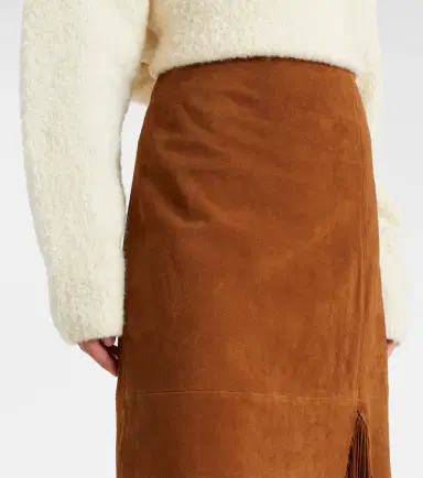 Polo Ralph Lauren Fringed suede midi skirt | Thumbnail 5 Polo Ralph Lauren Fringed suede midi skirt | Thumbnail 5