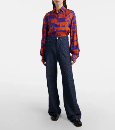 Dries Van Noten Floral wide-leg jeans | Thumbnail 5 Dries Van Noten Floral wide-leg jeans | Thumbnail 5
