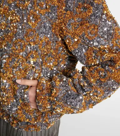 Dries Van Noten Sequined blouson jacket | Thumbnail 2 Dries Van Noten Sequined blouson jacket | Thumbnail 2