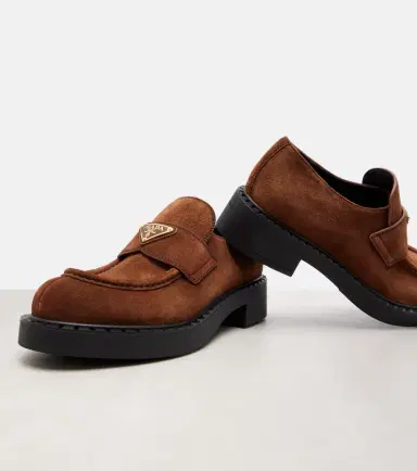 Prada Chocolate suede loafers | Thumbnail 3 Prada Chocolate suede loafers | Thumbnail 3