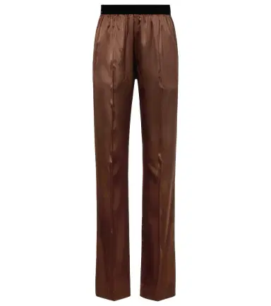 Tom Ford Silk-blend straight pants | Thumbnail 1 Tom Ford Silk-blend straight pants | Thumbnail 1