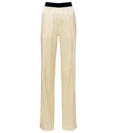 Tom Ford High-rise silk-blend satin straight pants | Thumbnail 1 Tom Ford High-rise silk-blend satin straight pants | Thumbnail 1